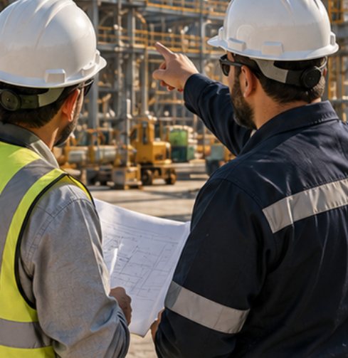 Heavy Arrow project team on site